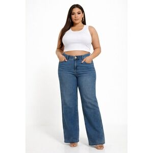 Wit & Wisdom Gracie Skyrise Jeans Women Size 14 Blue NWT